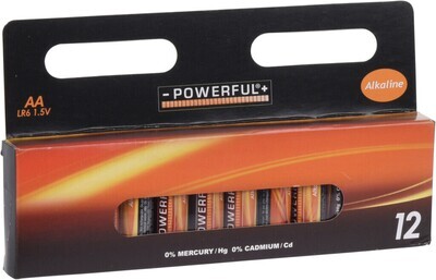 POWERFUL Batterien 12 Stk. LR6/AA 