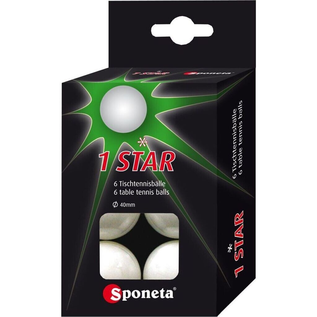 Sponeta Tischtennisbälle * 6er Pack