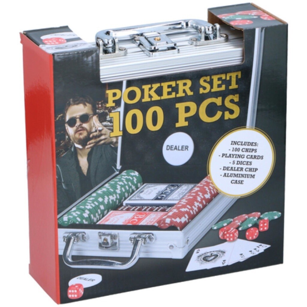 CHAMP Poker Set 100tlg mit Aluminiumkoffer 