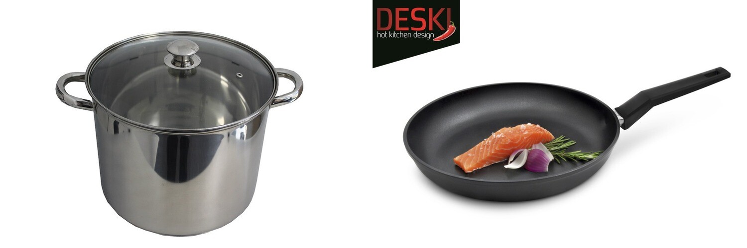 Exklusives Küchen-Set: CHAMP Kochtopf & Deski Bratpfanne!