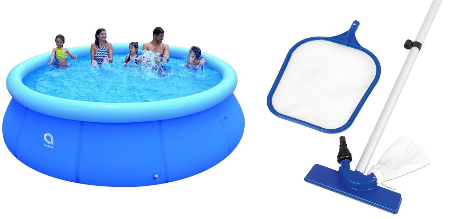 Jilong & Bestway Premium-Poolpaket: Der ideale Pool für Ihren Garten mit passendem Reinigungsset