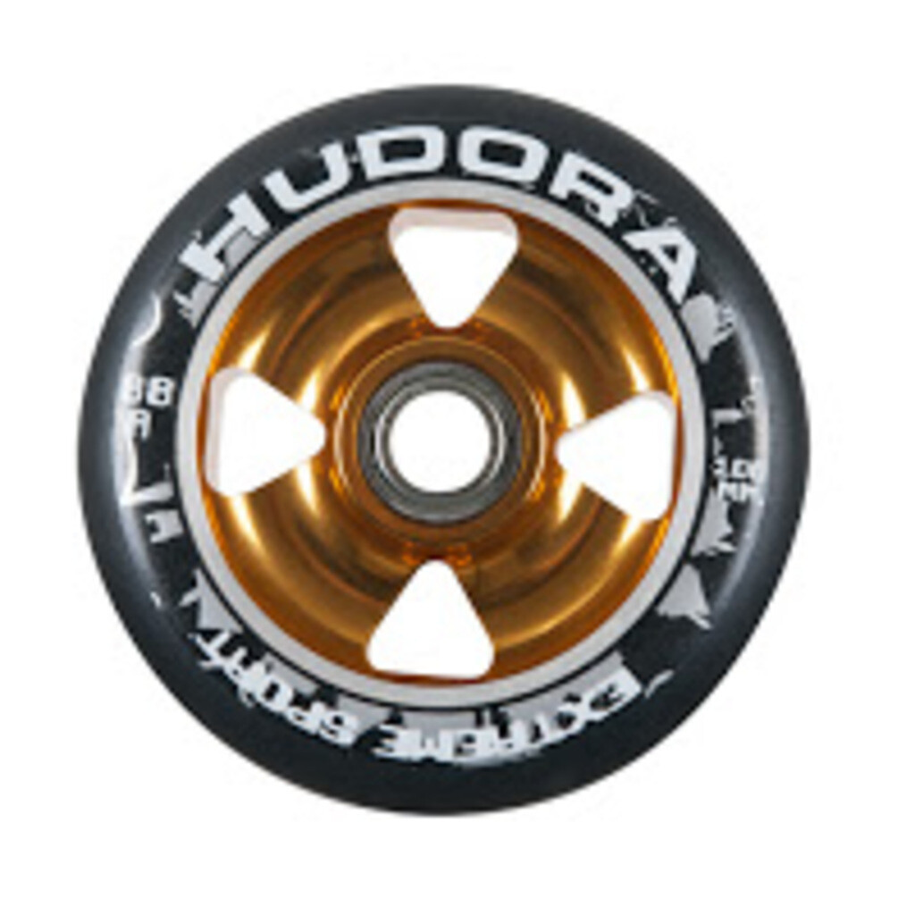 Hudora 1 Wheel Alu Core inkl. Chrom-Kugellager 100mm gold