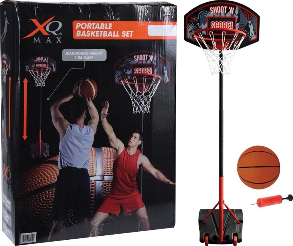 XQ Max Basketballständer mit Ball und Pumpe