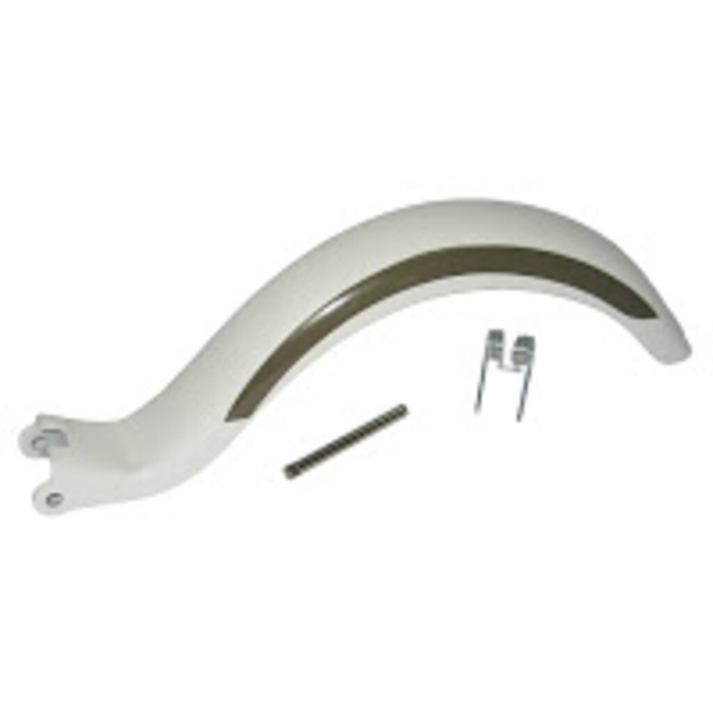 Hudora 1 Bremsblech inkl. Feder und Bolzen, weiss, 205 mm