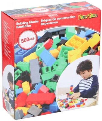 Eddy Toys blocs de construction enfichables 500 pièces.