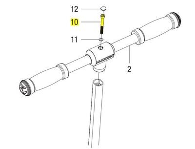Hudora 1 Schraube, M6 x 60 mm (für die Lenkstange) (EOL)