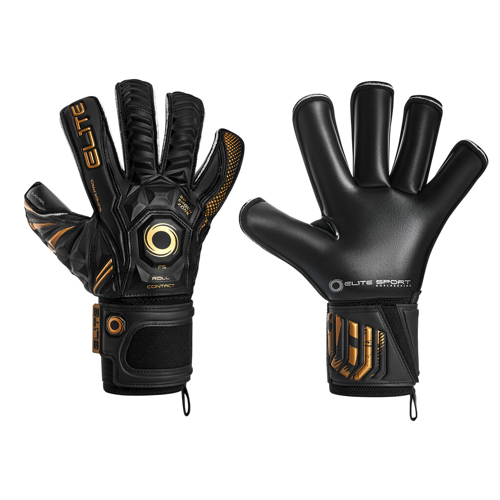 Elite Torwarthandschuhe Black Real