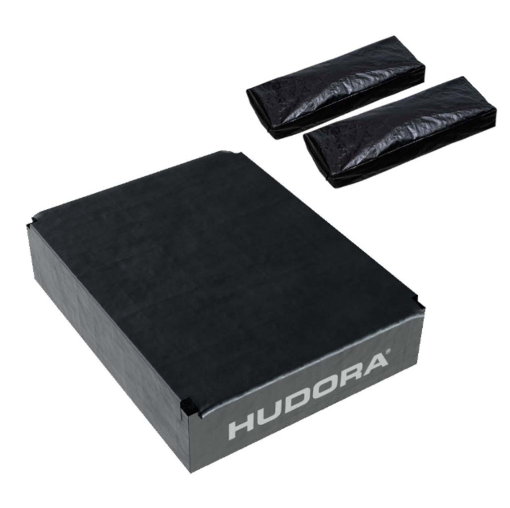 Hudora 1 Set (2x Sandsack,1x Regenschutz) für Basketballständer Playoff 
