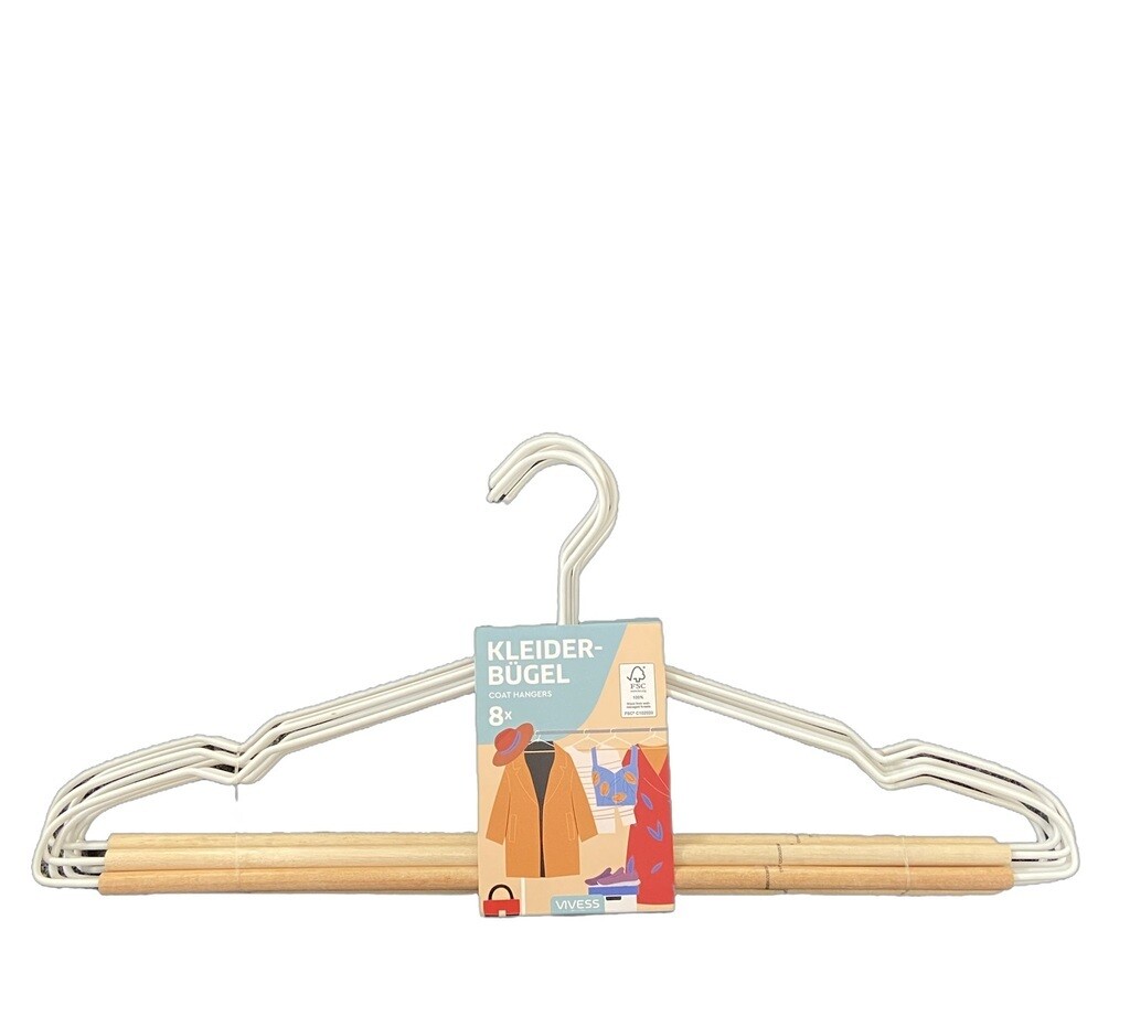VIVESS Kleiderbügel-Set à 8 Stück
