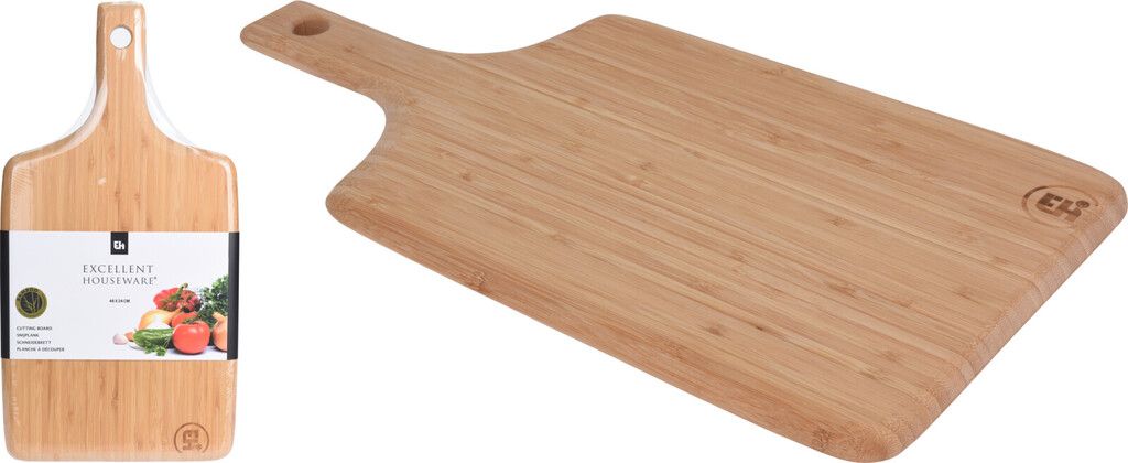 Excellent Houseware Bambus-Schneidebrett mit Griff