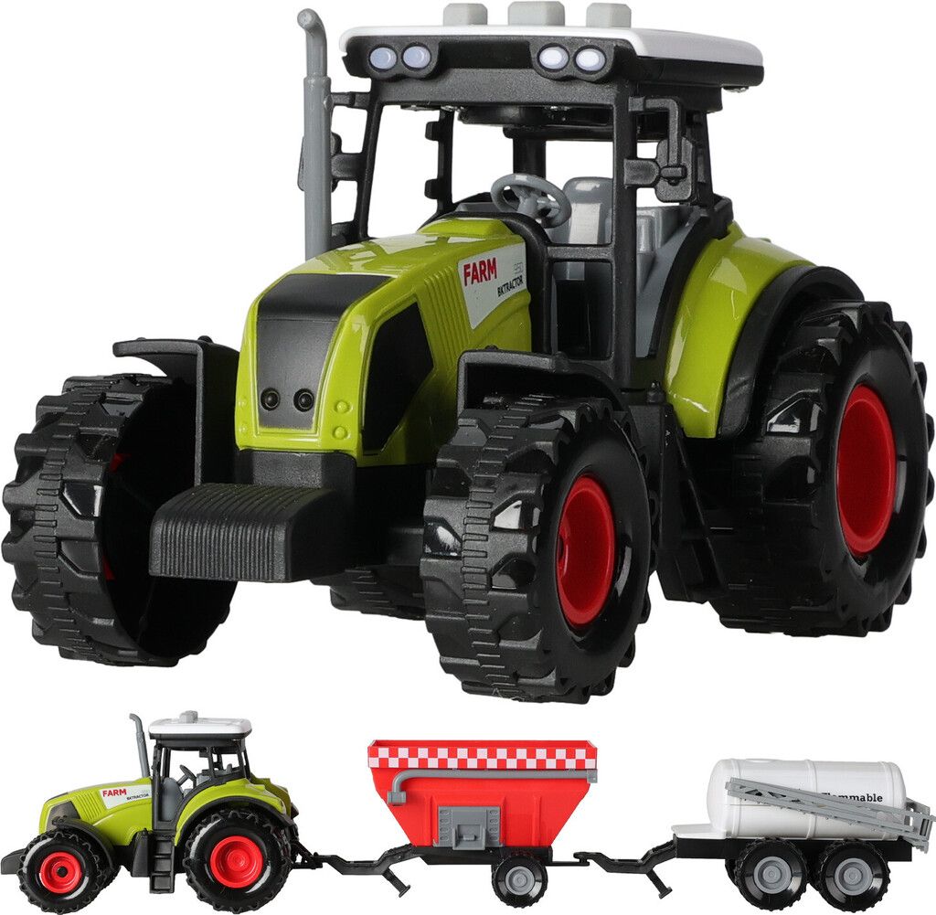 CHAMP Traktor mit 2 Anhängern