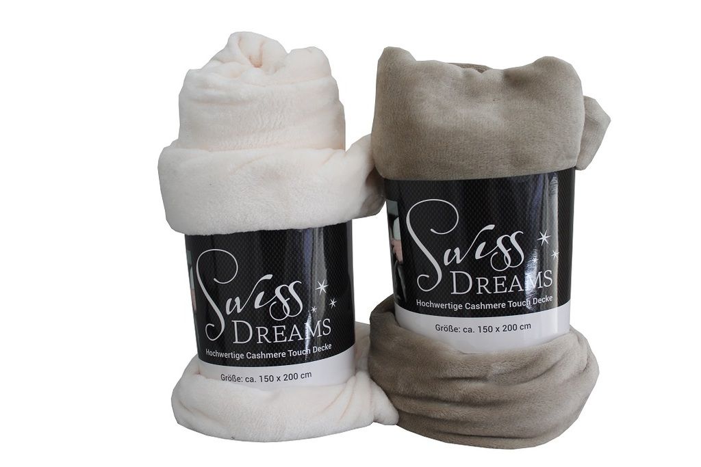 Fashion Zone Tagesdecke Flanell Swiss Dreams