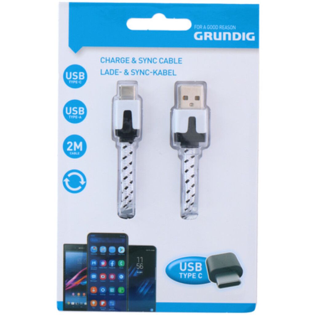 Grundig Lade- &amp; Sync-Kabel USB Typ C