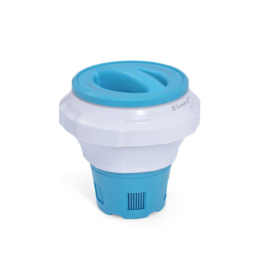 Bestway Flowclear™ Dosierschwimmer mit ChemGuard™ Schutzhandschuh