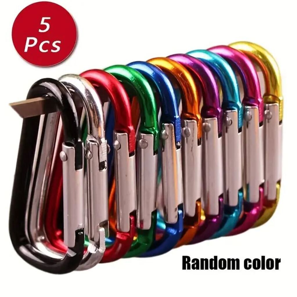 CHAMP Karabiner-Schlüsselanhänger 5 Stück 