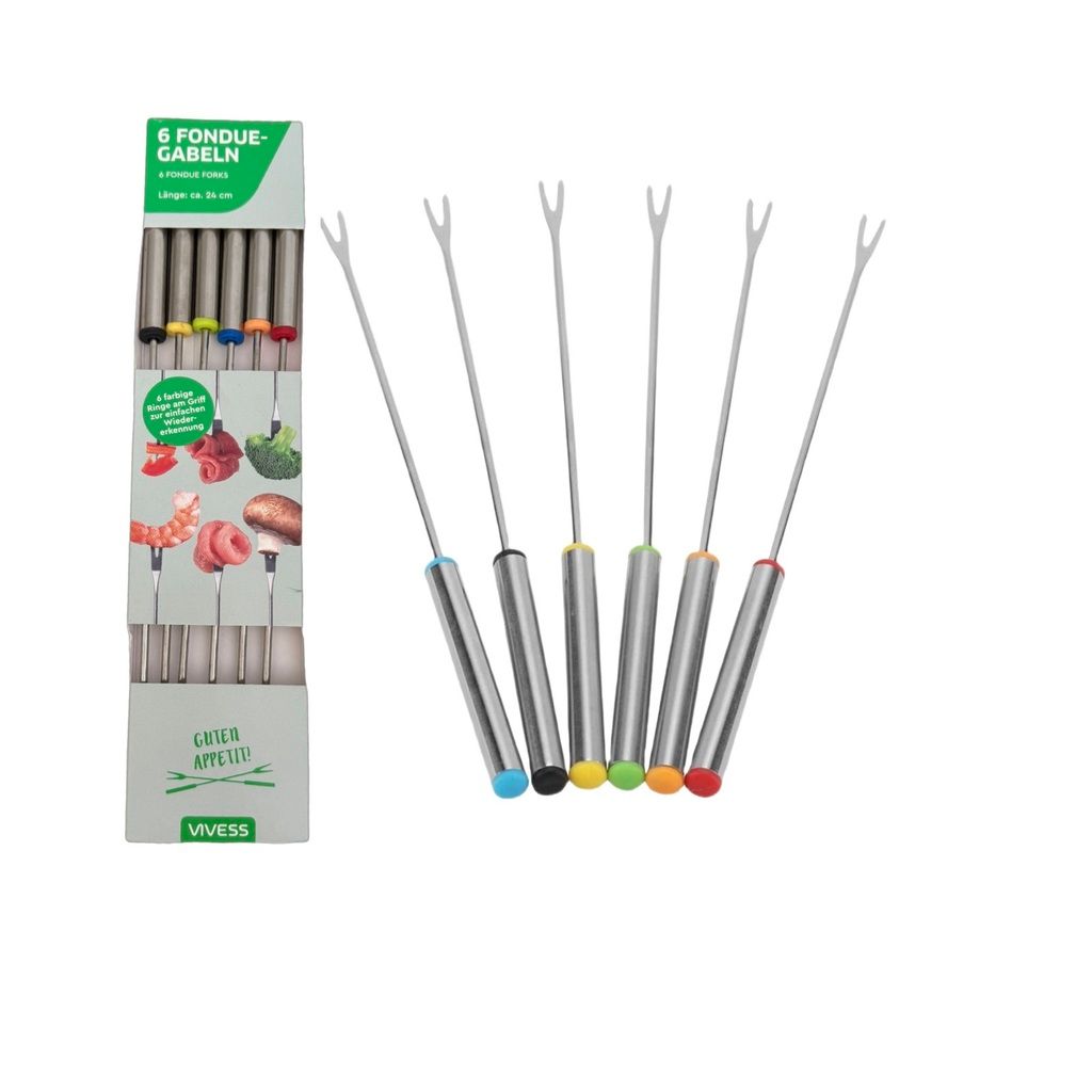 VIVESS Fondue-Gabeln 6-er Set