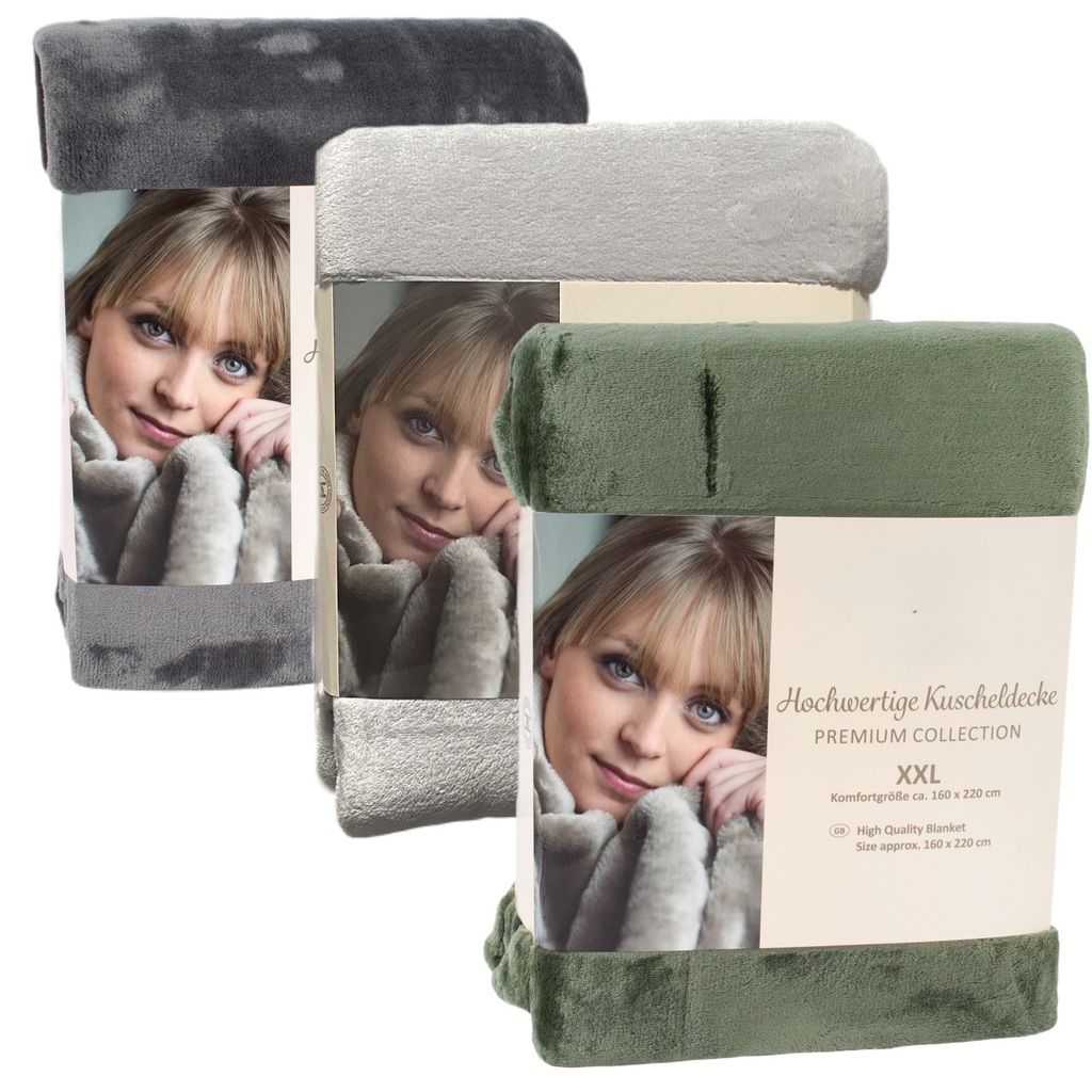 CHAMP Flanell Kuscheldecke XXL