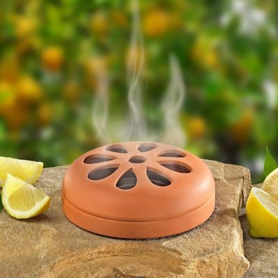 Arti Casa Terrakotta-Schale mit 6 Citronella-Ringen