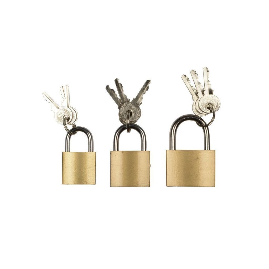 Kinzo Vorhängeschloss - Set à 3 Stück