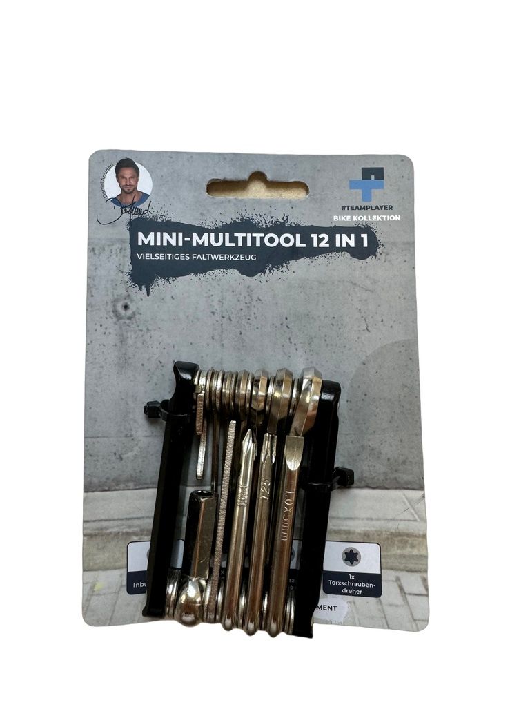 Teamplayer Mini-Multitool 12in1 vielseitiges Faltwerkzeug
