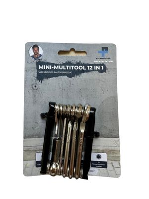 Teamplayer Mini-Multitool 12in1 vielseitiges Faltwerkzeug