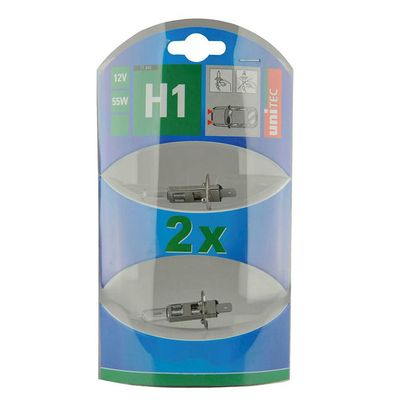 Untitec Halogenlampen für Hauptscheinwerfer 2-er Pack
