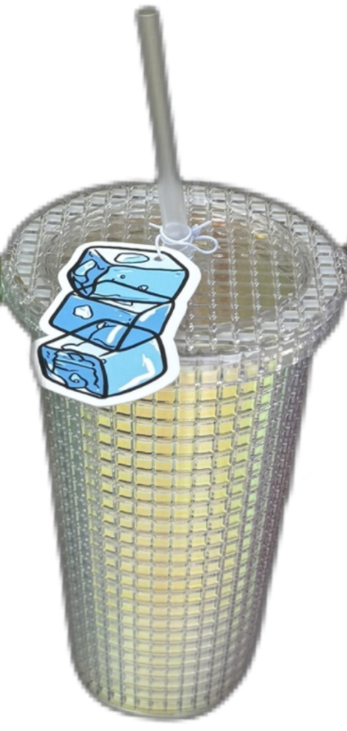 CHAMP Trinkbecher mit Strohhalm