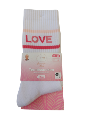 MYU Tennissocken &quot; Love&quot;