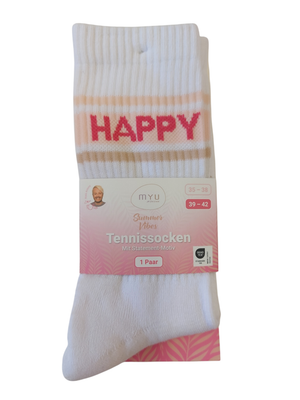 MYU Tennissocken &quot;Happy&quot;