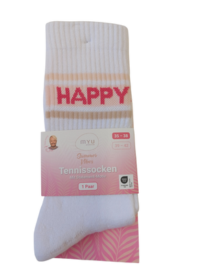 MYU Tennissocken &quot;Happy&quot;