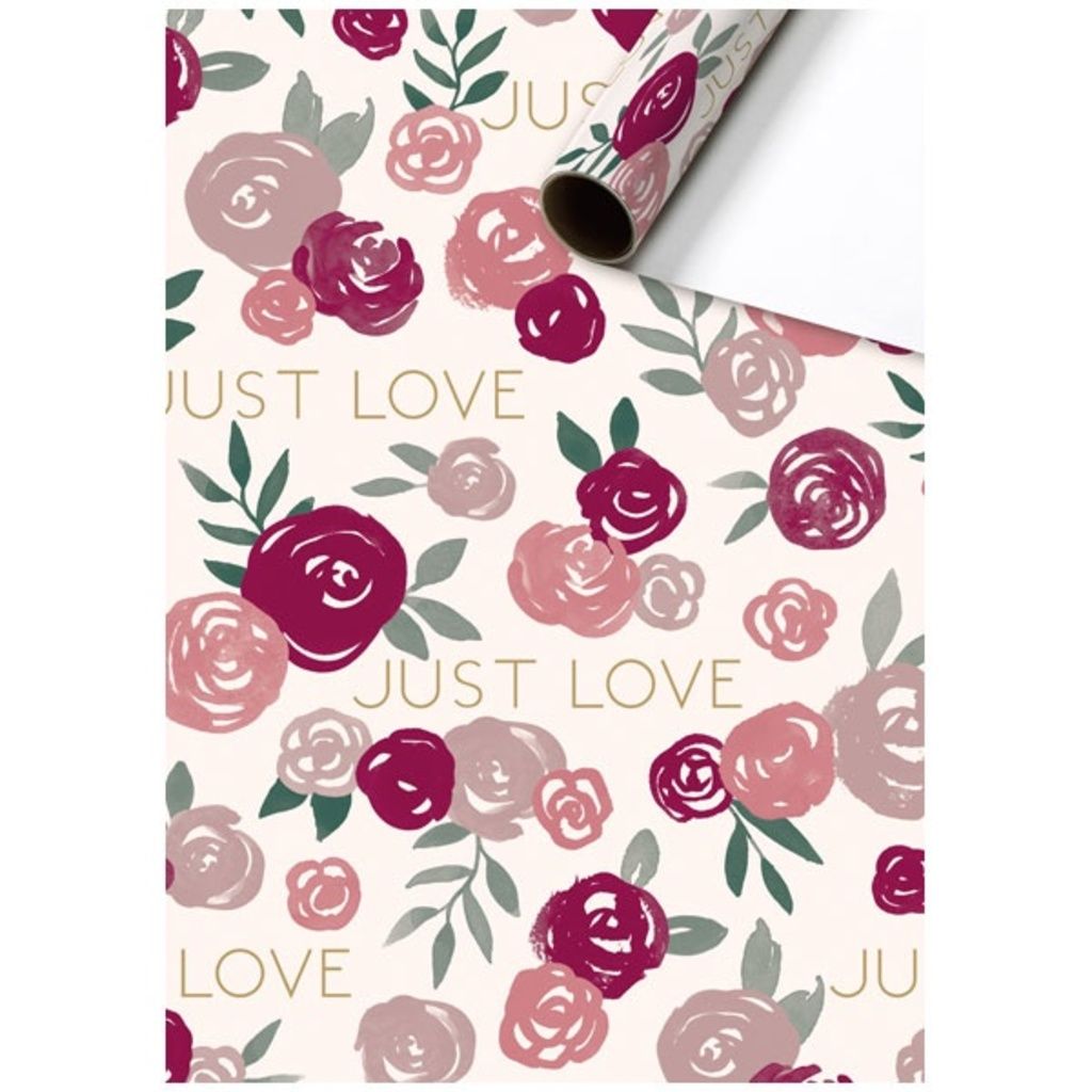 Stewo Geschenkpapier &quot;Just Love&quot;