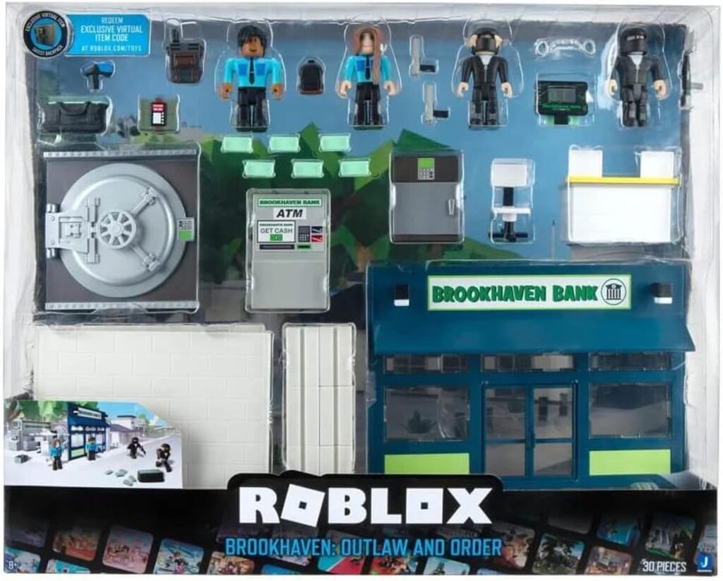 Jazwares Roblox ROB0689 Deluxe Playset Brookhaven: Gesetzlosigkeit und Ordnung