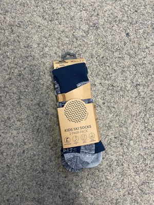 TRESPASS Kids Ski Socks 2 Pair Pack