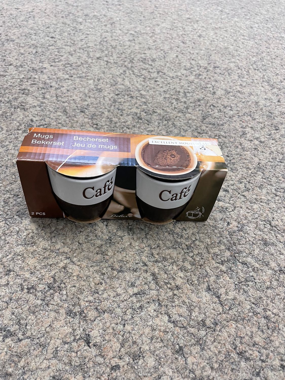 Excellent Houseware Expresso Tasse 2er Set (⌀7cm × 7.5cm, 150ml)