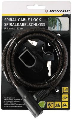 Dunlop Spiralkabelschloss 8mm