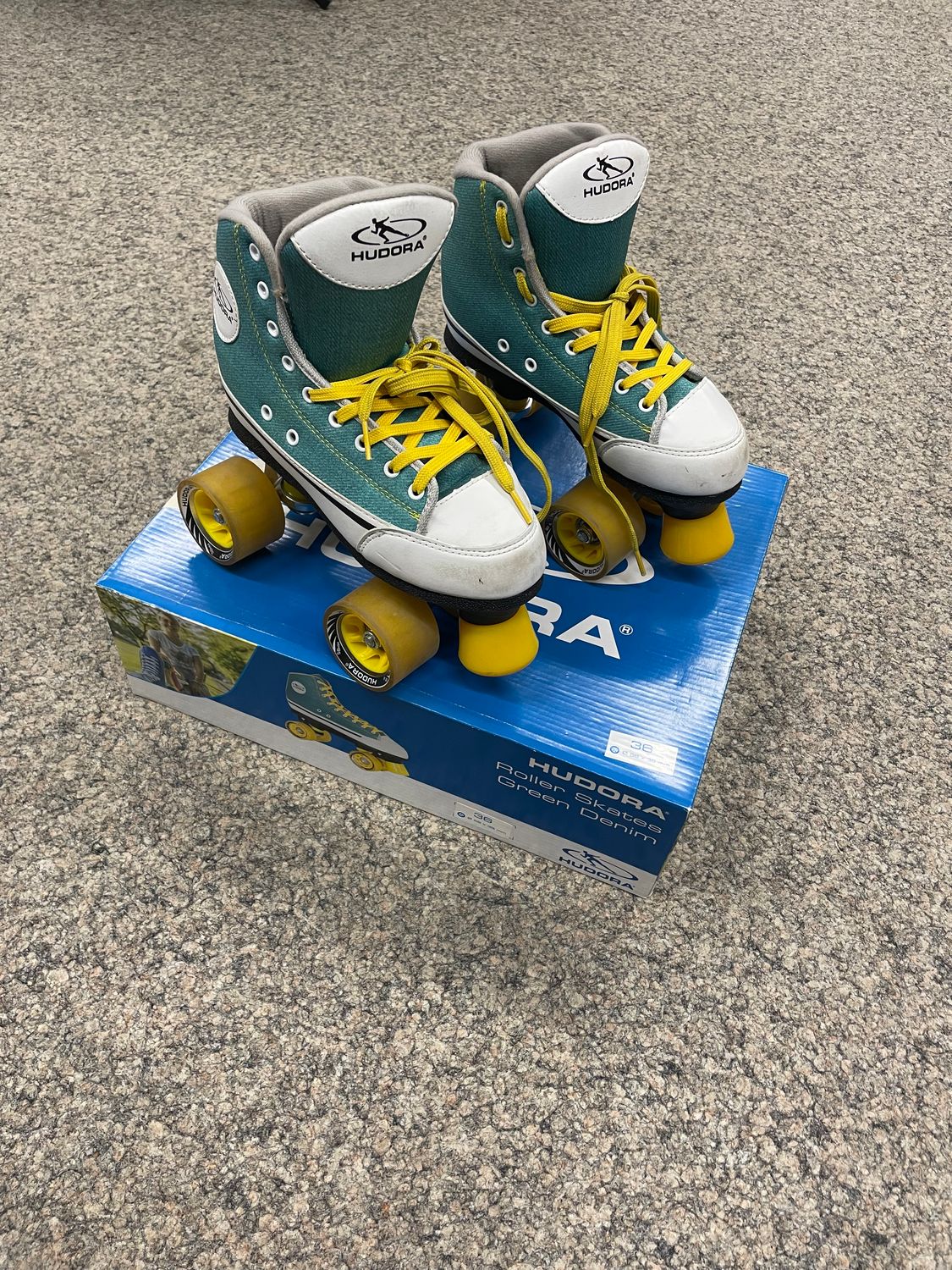 HUDORA Roller Skates Green Denim (Gr. 36)