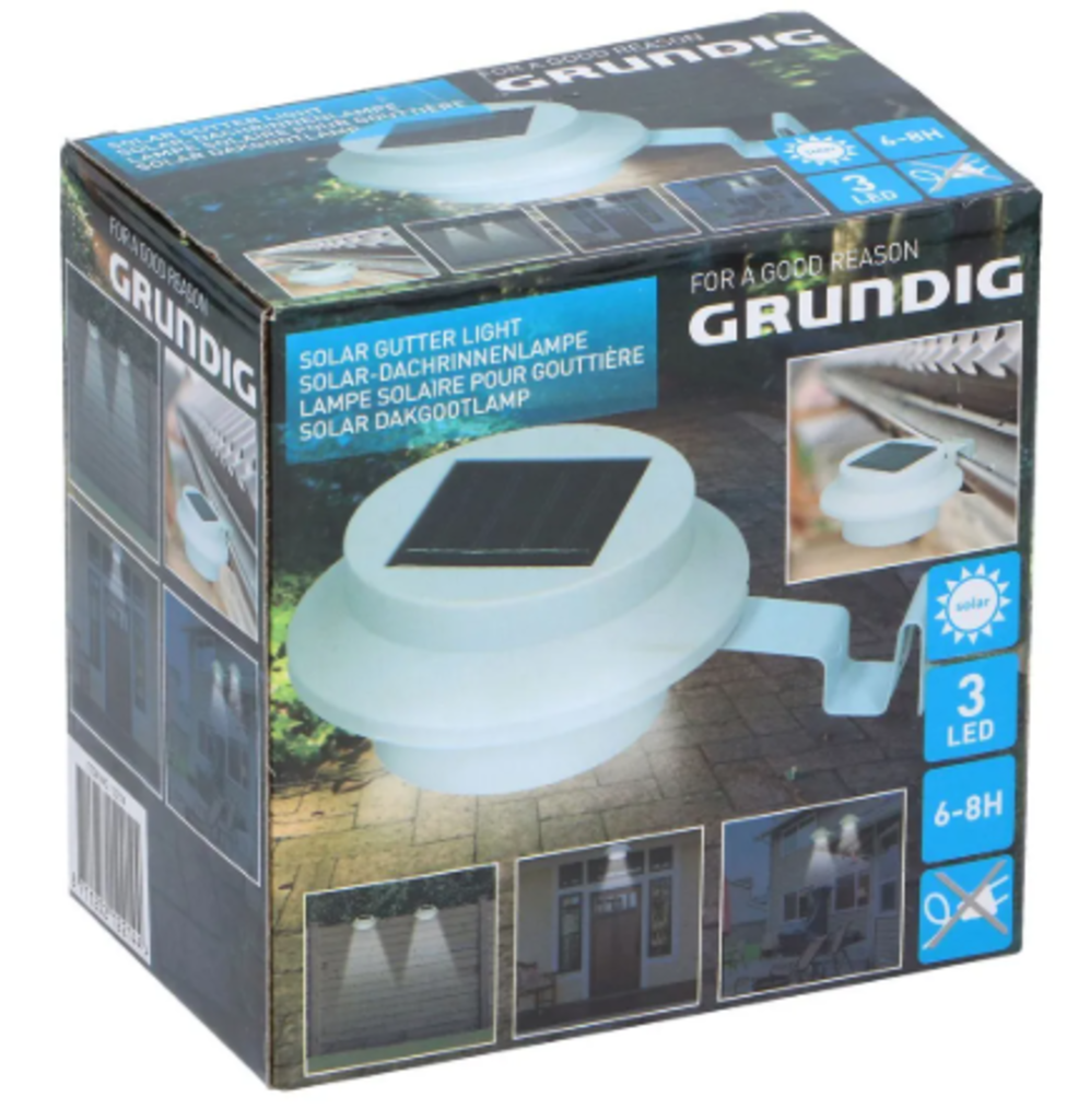 Grundig Solar-Dachrinnenlampe