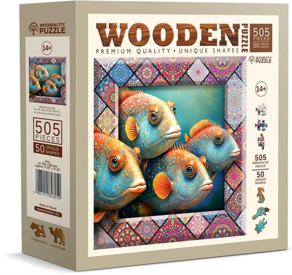 Wooden City Holz XL Tropical Fisch