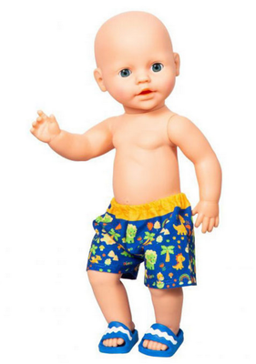 Heless Puppen-Badehose Dino