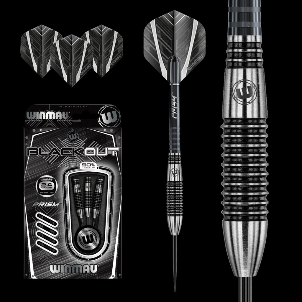 Winmau Blackout 90% Tungsten Dartpfeile 24G