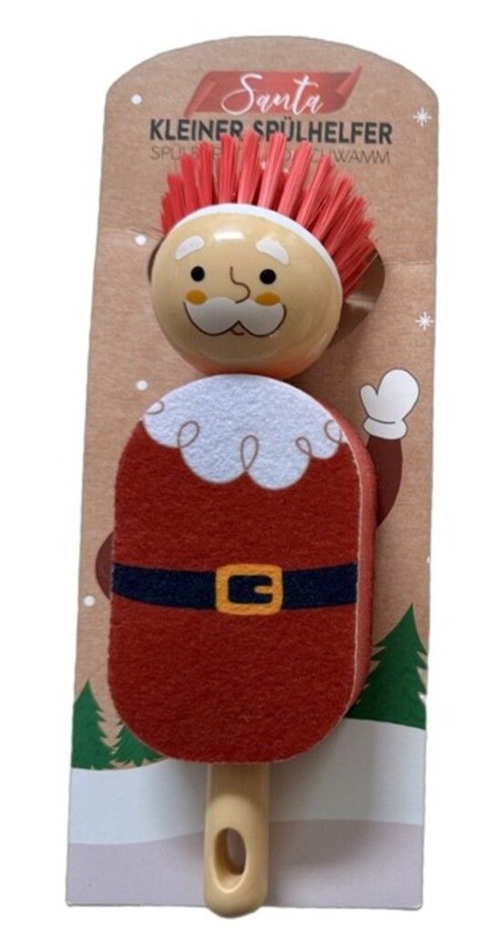 CHAMP Spülbürste und Schwamm 2in1 &quot;Santa&quot;