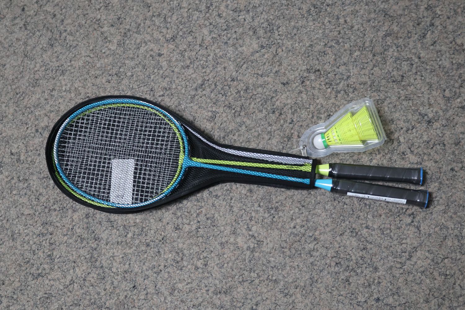 Perfly Outdoor Badminton Set (Gelb, Türkis)
