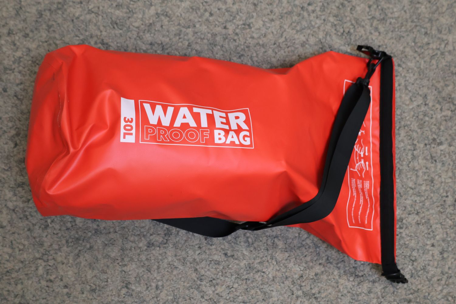 CHAMP Drybag - wasserdichte Tasche (30l, rot)