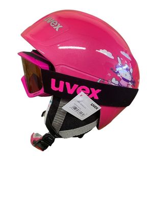 Uvex Skihelm Set inkl. Skibrille für Kinder