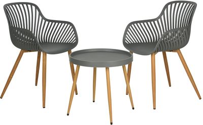 CHAMP Gartenmöbel Set 3 teilig