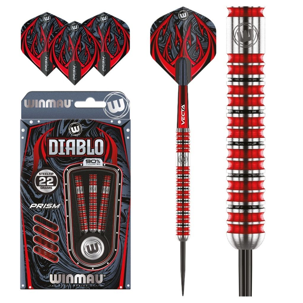 Winmau Diablo 2 Steel Dartpfeile 22G