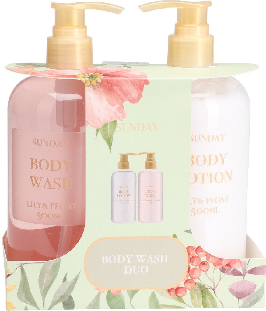 Sunday Seife &amp; Lotion Set Lilie &amp; Pfingstrose
