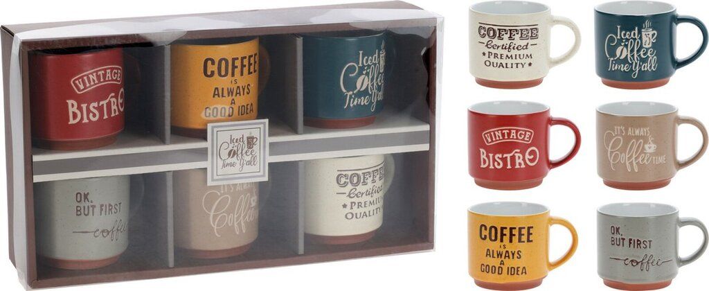 CHAMP Becher Tonware 6er Set