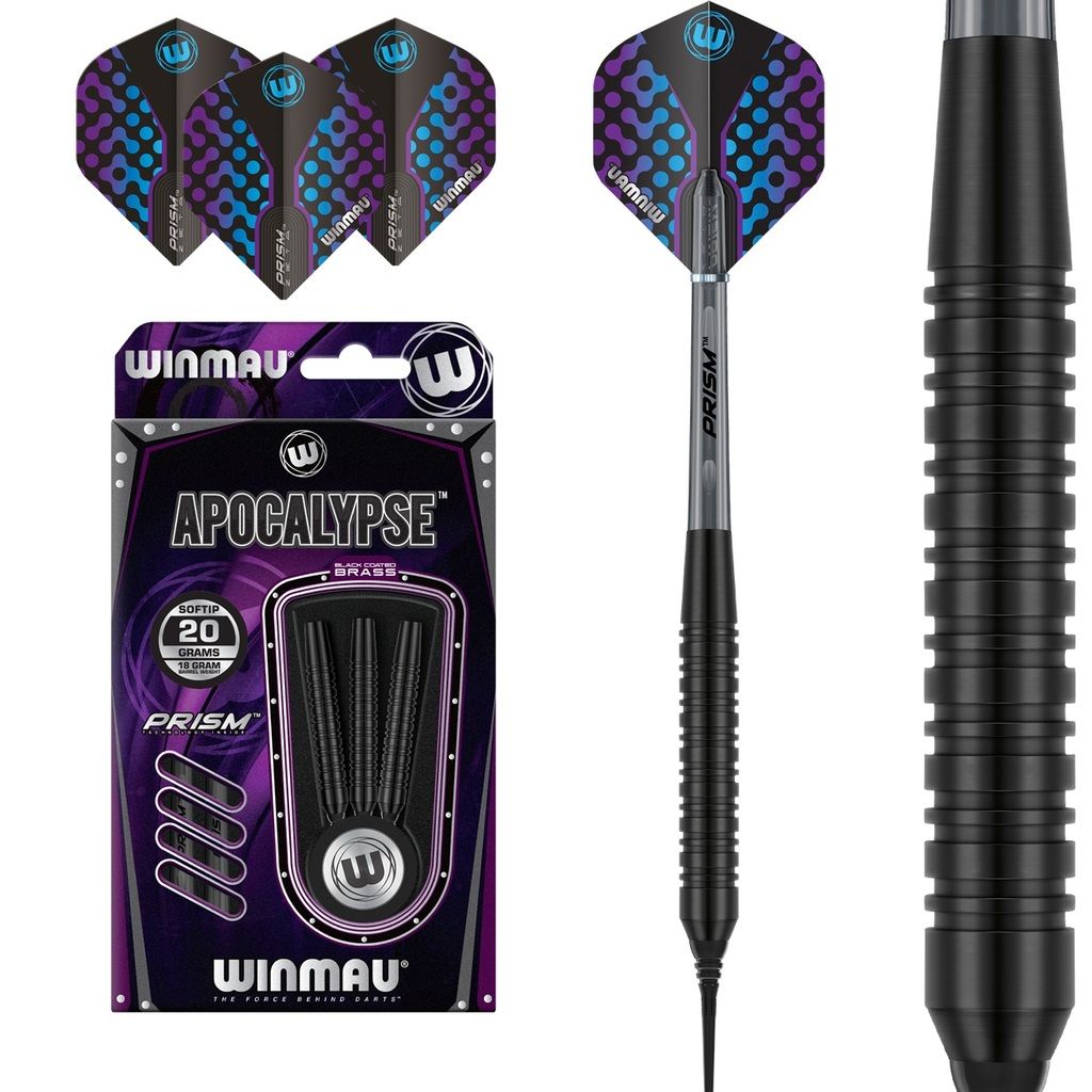 Winmau Apocalypse Brass Soft Tip Dartpfeile 20G