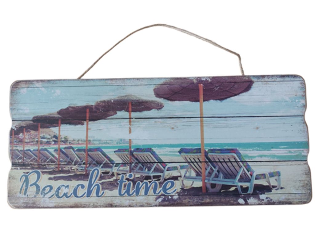 CHAMP Deko-Schild Beach time